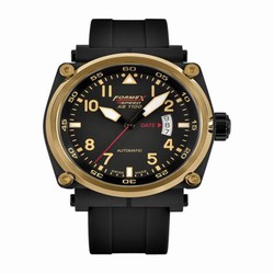 Formex Pilot Automatic Gold / Black / Rubber 1100.6.7022.910