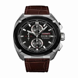Formex Element Automatic Chronograph Ceramic Bezel / Black / Croco 1200.5.8027.713
