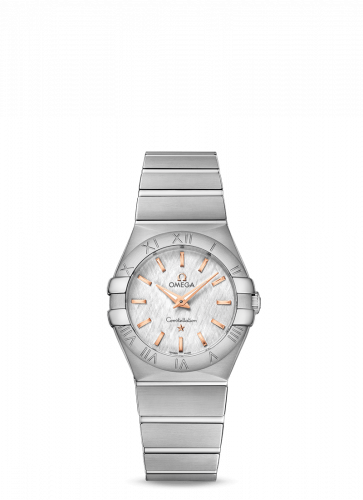 Omega Constellation Quartz 27 Polished Stainless Steel / Silver Silk 123.10.27.60.02.004