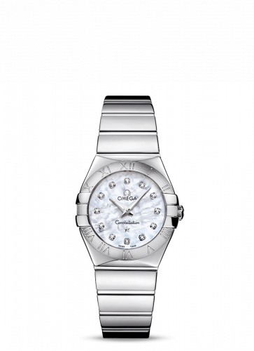Omega Constellation Quartz 27 Polished Stainless Steel / MOP 123.10.27.60.55.002