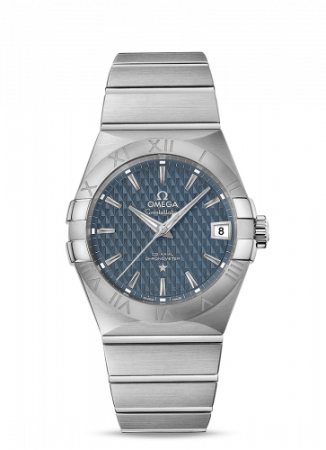 Omega Constellation Co-Axial 38 Stainless Steel / Blue Lozenge 123.10.38.21.03.001