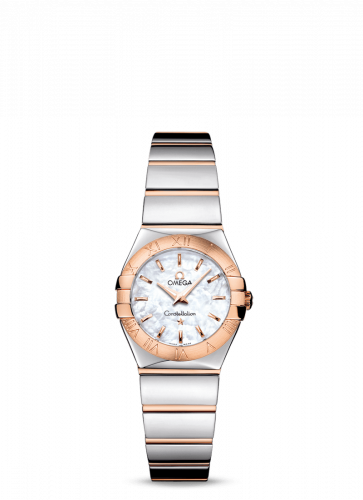 Omega Constellation Quartz 24 Polished Stainless Steel / Red Gold / MOP 123.20.24.60.05.003