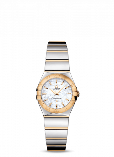 Omega Constellation Quartz 24 Polished Stainless Steel / Yellow Gold / MOP 123.20.24.60.05.004