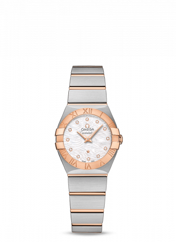 Omega Constellation Quartz 24 Stainless Steel / Red Gold / Wavy MOP 123.20.24.60.55.007