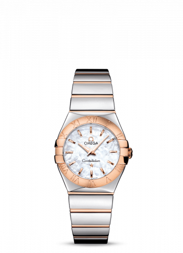 Omega Constellation Quartz 27 Polished Stainless Steel / Red Gold / MOP 123.20.27.60.05.003