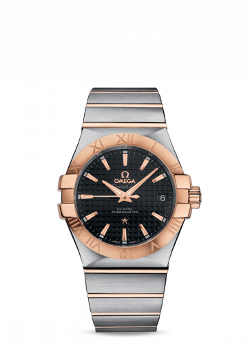 Omega Constellation Co-Axial 35 Stainless Steel / Red Gold / Black 123.20.35.20.01.001