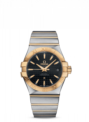 Omega Constellation Co-Axial 35 Stainless Steel / Yellow Gold / Black 123.20.35.20.01.002