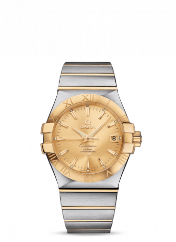 Omega Constellation Co-Axial 35 Stainless Steel / Yellow Gold / Champagne 123.20.35.20.08.001