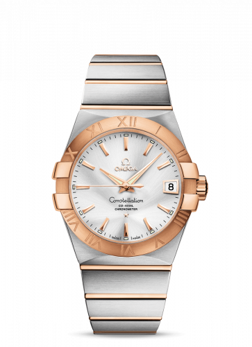 Omega Constellation Co-Axial 38 Stainless Steel / Red Gold / Silver 123.20.38.21.02.001