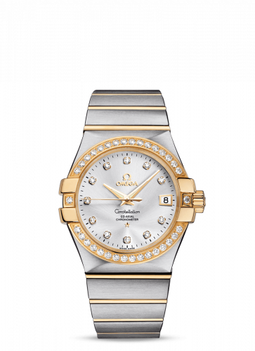 Omega Constellation Co-Axial 35 Stainless Steel / Yellow Gold / Diamond / Silver 123.25.35.20.52.002