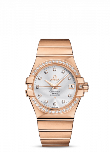 Omega Constellation Co-Axial 35 Red Gold / Diamond / Silver 123.55.35.20.52.001