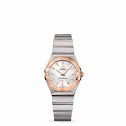 Omega Constellation Quartz 27 Brushed Stainless Steel / Red Gold / Silver 123.20.27.60.02.001