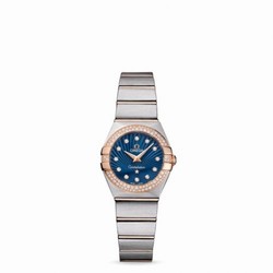 Omega Constellation Quartz 24 Brushed Stainless Steel / Red Gold / Snow / Blue Supernova 123.25.24.60.53.001