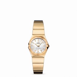 Omega Constellation Quartz 24 Polished Yellow Gold / Silver 123.50.24.60.02.004