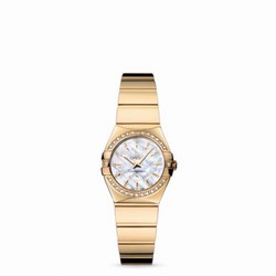 Omega Constellation Quartz 24 Polished Yellow Gold / Diamond / MOP 123.55.24.60.55.008