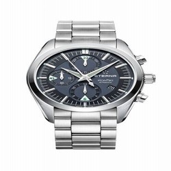 Eterna KonTiki Chronograph Black / Bracelet 1241.41.41.0217