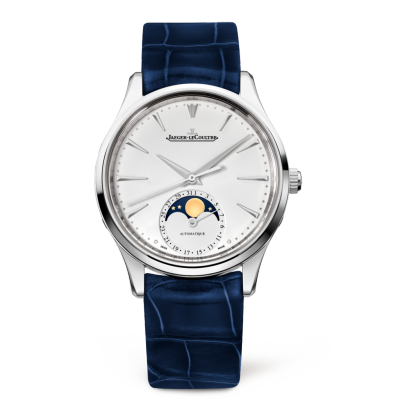 Jaeger-LeCoultre Master Ultra Thin Moon 34 Stainless Steel / Silver / Alligator 1258420