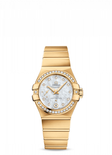 Omega Constellation Co?Axial Master Chronometer 27 Small Seconds Stainless Yellow Gold / Diamond / MOP 127.55.27.20.55.002