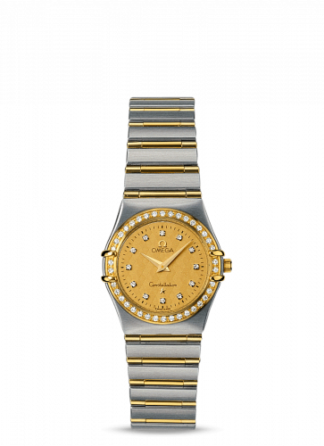 Omega Constellation Quartz 25.5 '95 Stainless Steel / Yellow Gold / Diamond / Champagne 1277.15.00