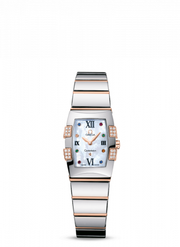 Omega Constellation Quadrella Quartz 19.3 Stainless Steel / Red Gold / MOP 1283.79.00