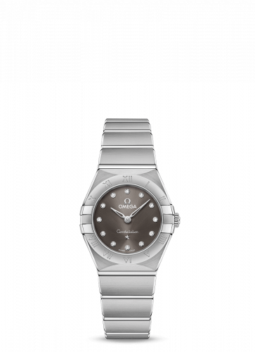 Omega Constellation Manhattan 25 Quartz Stainless Steel / Grey Diamond 131.10.25.60.56.001