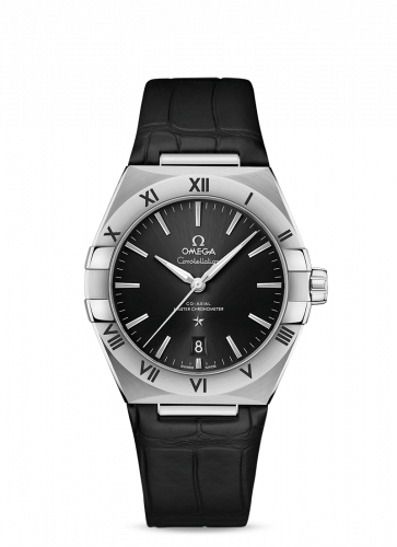 Omega Constellation Master Chronometer 39 Stainless Steel / Black / Alligator 131.13.39.20.01.001