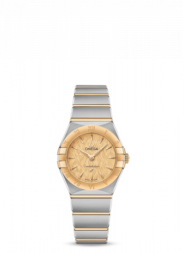 Omega Constellation Manhattan 25 Quartz Stainless Steel / Yellow Gold / Champagne Silk 131.20.25.60.08.001