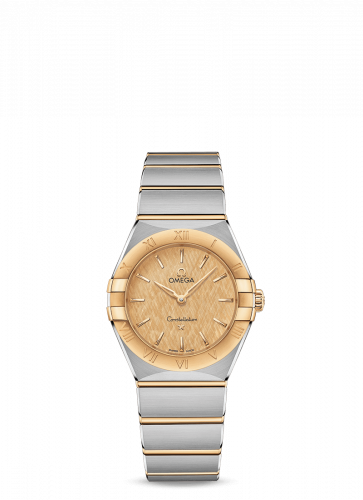 Omega Constellation Manhattan 28 Quartz Stainless Steel / Yellow Gold / Champagne Silk 131.20.28.60.08.001
