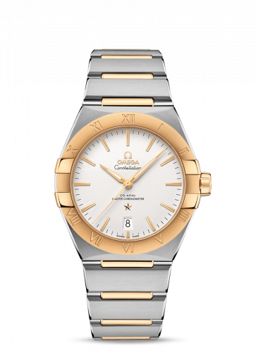 Omega Constellation Master Chronometer 39 Stainless Steel / Yellow Gold / Silver / Bracelet 131.20.39.20.02.002