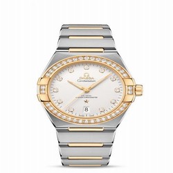 Omega Constellation Master Chronometer 39 Stainless Steel / Yellow Gold - Diamond / Silver / Bracelet 131.25.39.20.52.002