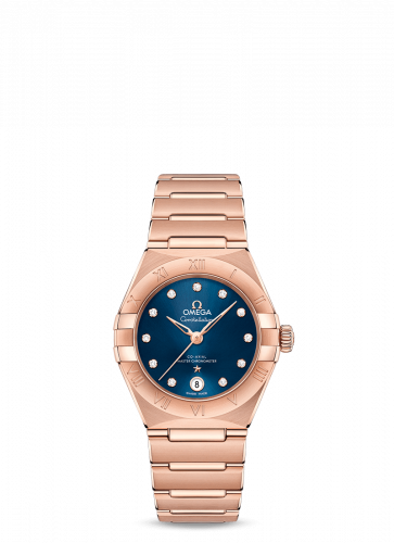 Omega Constellation Manhattan 29 Co-Axial Master Chronometer Sedna Gold / Blue 131.50.29.20.53.001