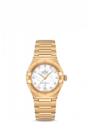 Omega Constellation Manhattan 29 Co-Axial Master Chronometer Yellow Gold / MOP 131.50.29.20.55.002