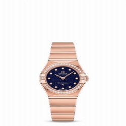 Omega Constellation Manhattan 25 Quartz Sedna Gold / Aventurine / Diamond 131.55.25.60.53.002