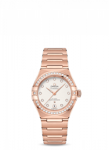 Omega Constellation Manhattan 29 Co-Axial Master Chronometer Sedna Gold / Silver / Diamond 131.55.29.20.52.001