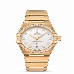 Omega Constellation Master Chronometer 39 Yellow Gold - Diamond / Silver / Bracelet 131.55.39.20.52.002
