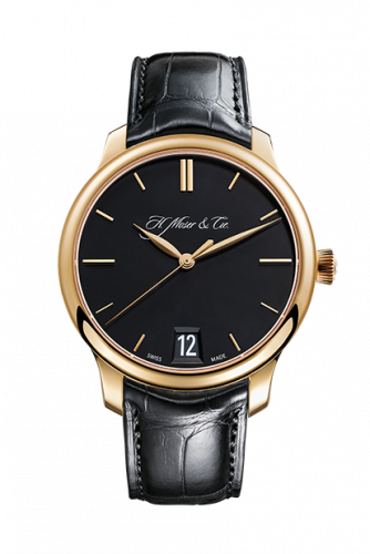 H. Moser & Cie Endeavour Big Date, Rose Gold, Black Dial 1342-0100
