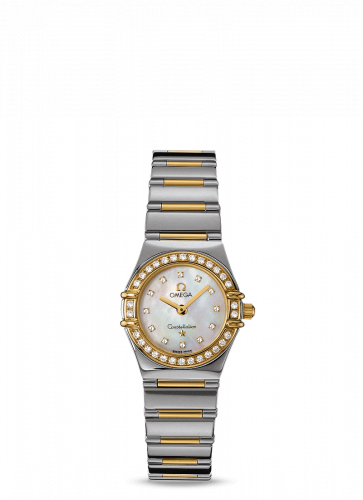 Omega Constellation Quartz 22.5 My Choice Stainless Steel / Yellow Gold / Diamond / MOP 1365.75.00