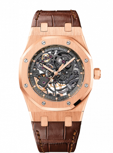 Audemars Piguet Royal Oak Openworked Selfwinding Pink Gold / Strap 15305OR.OO.D088CR.01