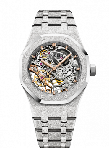 Audemars Piguet Royal Oak 41 Double Balance Wheel Openworked Frosted White Gold 15407BC.GG.1224BC.01