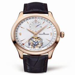 Jaeger-LeCoultre Master Tourbillon Pink Gold / Silver / Alligator 1562421