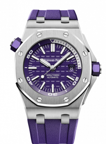 Audemars Piguet Royal Oak Offshore Diver Stainless Steel / Purple 15710ST.OO.A077CA.01