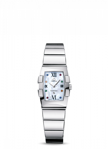 Omega Constellation Quadrella Quartz 19.3 Stainless Steel / MOP 1584.79.00