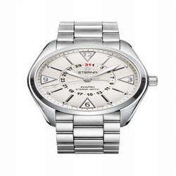Eterna KonTiki Four-Hands Silver / Bracelet 1592.41.11.0217