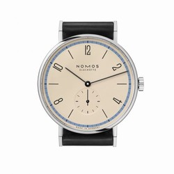 Nomos Glashutte Tangente 38 A Century of Bauhaus Blue 165.S2