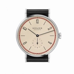 Nomos Glashutte Tangente 38 A Century of Bauhaus Red 165.S4