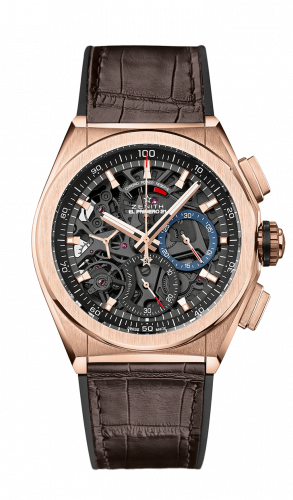Zenith Defy El Primero 21 Rose Gold / Skeleton / Alligator 18.9000.9004/71.R585