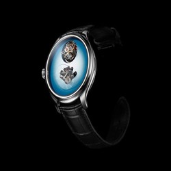 H. Moser & Cie Endeavour Cylindrical Tourbillon MB&F Ice Blue 1810-1205