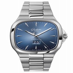 Glashutte Original Seventies Panorama Date Blue / Bracelet 2-39-47-13-12-14