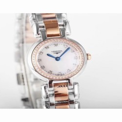 Longines Primaluna Ladies KZ Stainless Steel & Rose Gold Mother Of Pearl 