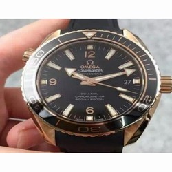 Omega Planet Ocean Professional 45MM Rose Gold Black 